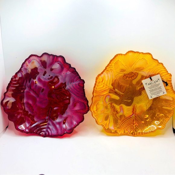 Set of iridescent “Akam” plates - Picture 2 of 8